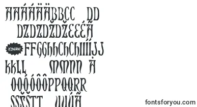 Xiphosc font – slovak Fonts
