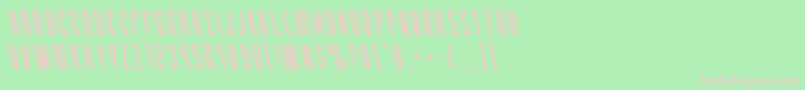 Yfilesleft Font – Pink Fonts on Green Background