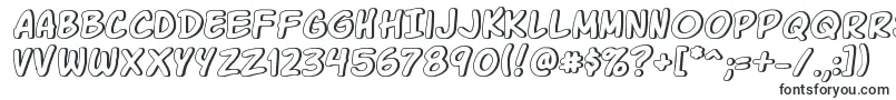 Czcionka Komikagl – kroje pisma w dużych rozmiarach