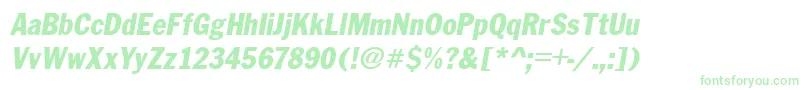 FranklinCond.GothicItalic Font – Green Fonts