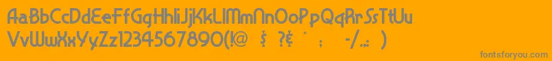 fuente Snappyservice – Fuentes Grises Sobre Fondo Naranja