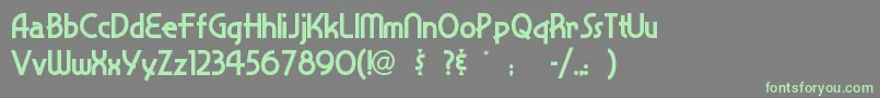 Snappyservice Font – Green Fonts on Gray Background