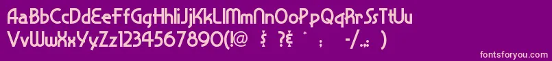 Snappyservice Font – Pink Fonts on Purple Background