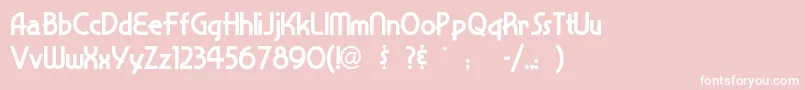Snappyservice Font – White Fonts on Pink Background