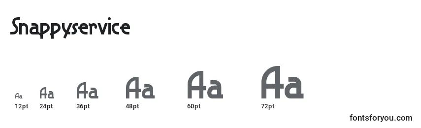 Размеры шрифта Snappyservice