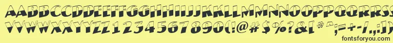 AJaspertitulbwup Font – Black Fonts on Yellow Background