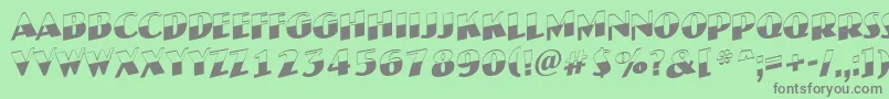 AJaspertitulbwup Font – Gray Fonts on Green Background