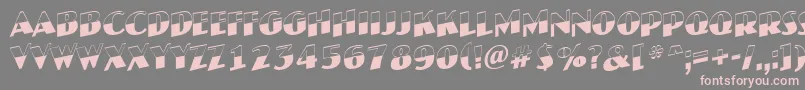 AJaspertitulbwup Font – Pink Fonts on Gray Background