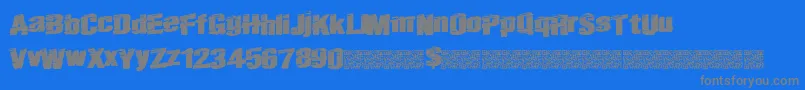 Шрифт Realfast – серые шрифты на синем фоне
