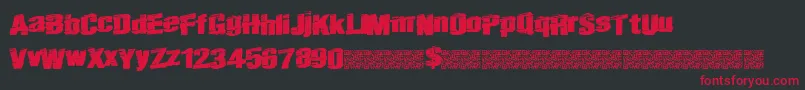 Realfast Font – Red Fonts on Black Background