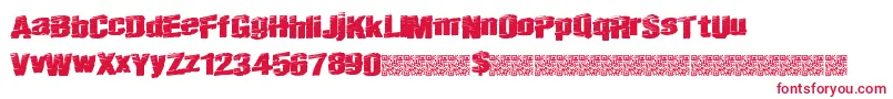 Realfast Font – Red Fonts on White Background