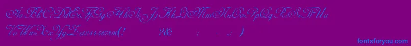 Adinekir Font – Blue Fonts on Purple Background