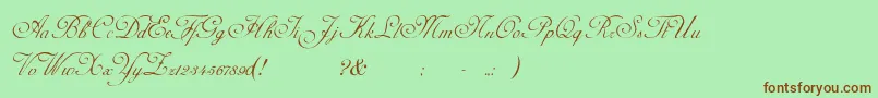 Adinekir Font – Brown Fonts on Green Background