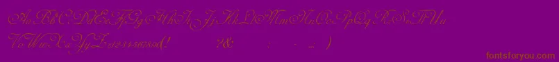 Adinekir-Schriftart – Braune Schriften auf violettem Hintergrund