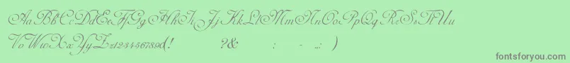 Adinekir Font – Gray Fonts on Green Background