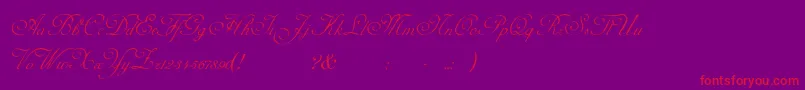 Шрифт Adinekir – красные шрифты на фиолетовом фоне
