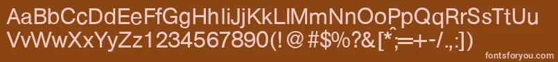 AtkinsRegular Font – Pink Fonts on Brown Background