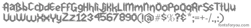 Шрифт Du30 – серые шрифты