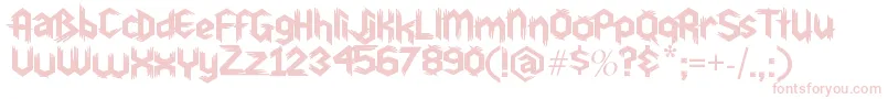 Du30 Font – Pink Fonts on White Background