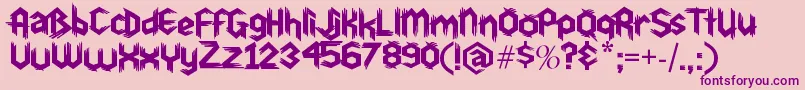 Шрифт Du30 – фиолетовые шрифты на розовом фоне