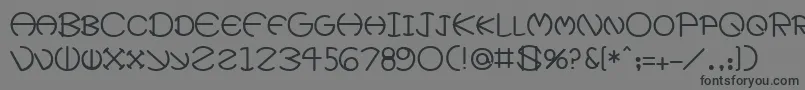 FatherMedium-Schriftart – Schwarze Schriften auf grauem Hintergrund