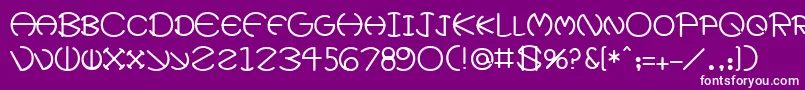 fuente FatherMedium – Fuentes Blancas Sobre Fondo Morado