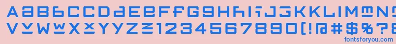 FfgothicTwoone Font – Blue Fonts on Pink Background