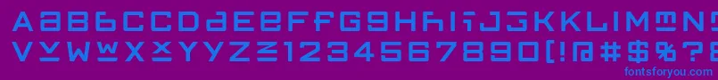 FfgothicTwoone Font – Blue Fonts on Purple Background