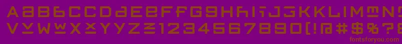 FfgothicTwoone Font – Brown Fonts on Purple Background