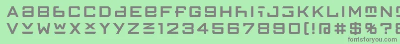 FfgothicTwoone Font – Gray Fonts on Green Background