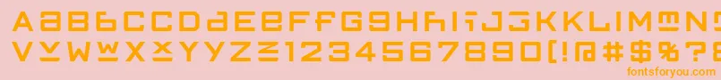 FfgothicTwoone Font – Orange Fonts on Pink Background