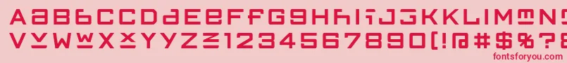 FfgothicTwoone Font – Red Fonts on Pink Background