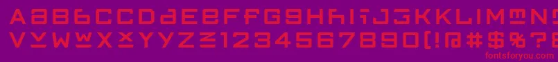 FfgothicTwoone Font – Red Fonts on Purple Background