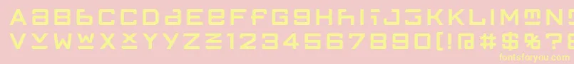 FfgothicTwoone Font – Yellow Fonts on Pink Background