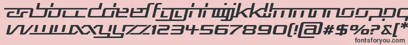 Rep5expi Font – Black Fonts on Pink Background