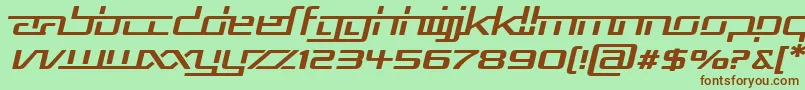 Rep5expi Font – Brown Fonts on Green Background