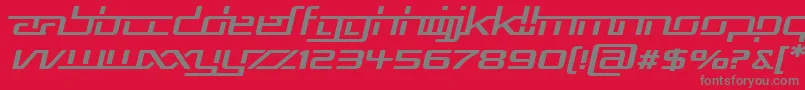 Rep5expi Font – Gray Fonts on Red Background