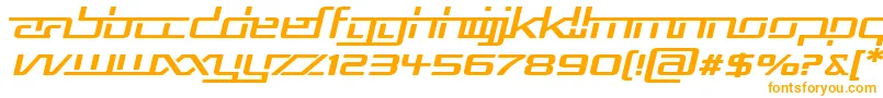 Шрифт Rep5expi – оранжевые шрифты