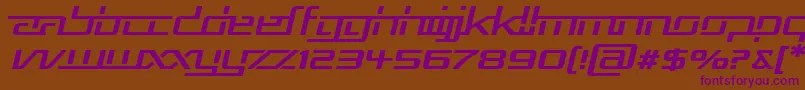 Rep5expi Font – Purple Fonts on Brown Background