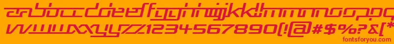 Rep5expi Font – Red Fonts on Orange Background