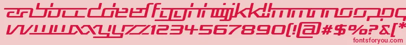 Шрифт Rep5expi – красные шрифты на розовом фоне