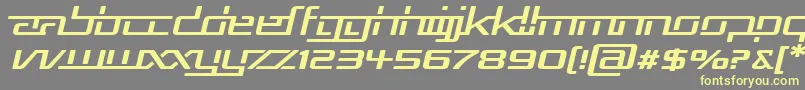 Rep5expi Font – Yellow Fonts on Gray Background