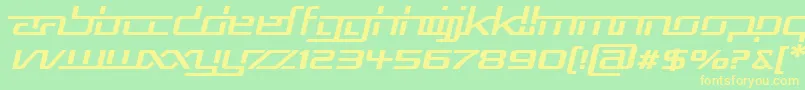 Rep5expi Font – Yellow Fonts on Green Background
