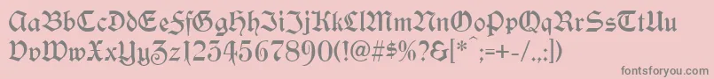 Yonkers Font – Gray Fonts on Pink Background