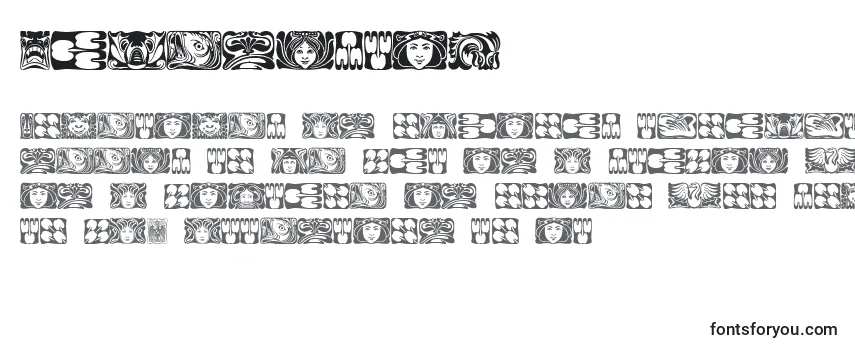 Обзор шрифта Jugendstil