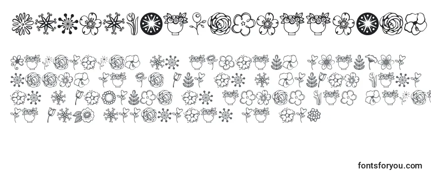 Review of the Jandaflowerdoodles Font