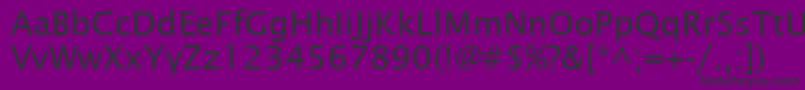 Lucidasantcy Font – Black Fonts on Purple Background