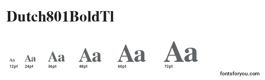 Dutch801BoldTl Font Sizes