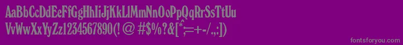 WonderdbNormal Font – Gray Fonts on Purple Background