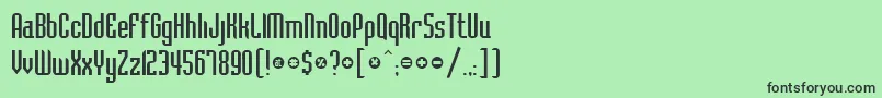 Шрифт BelushiRegularDb – чёрные шрифты на зелёном фоне